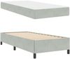 vidaXL Bettrahmen mit Matratze Hellgrau 100 x 200 cm Stoff 3399042 Bild 5