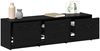vidaXL Fernsehschrank mit LED Schwarze Eiche 140 x 34 x 40 cm 3418709 Bild 3