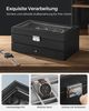 SONGMICS Uhrenbox Uhrenkasten, mit 2 Ebenen, 12 Fächer und 1 Schublade Bild 3