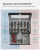 SONGMICS Uhrenbox Uhrenkasten, mit 2 Ebenen, 12 Fächer und 1 Schublade Bild 2