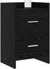 vidaXL Nachttische Schwarze Eiche 40 x 30 x 60 cm Holzwerkstoff 8010965 Bild 2