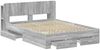 vidaXL Bettgestell mit Stauraum Grau Sonoma 140x200 cm Holzwerkstoff 3433768 Bild 3