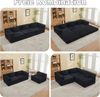 Leawin Sofa Sofas Wohnzimmer, Schlafsofa aus Cord weich & platzsparend, Modulares Sofa mit Bettfunktion, weich & flexibel Bild 3