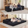 Leawin Sofa Sofas Wohnzimmer, Schlafsofa aus Cord weich & platzsparend, Modulares Sofa mit Bettfunktion, weich & flexibel Bild 2