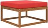 vidaXL Sofakissen für draußen Rot 80 x 80 x 8 cm Polyester 900818 Bild 3