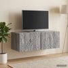 vidaXL Wandmontierter TV-Schrank 98 x 41 x 30 cm Grau Sonoma 898871 Bild 3