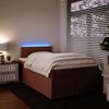 vidaXL Boxspringbett mit Matratze Rosa 120x200 cm Samt 3288581 Bild 5
