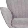 2er-Set Barhocker HWC-M67, Barstuhl, mit Armlehne Fußablage drehbar Stoff/Textil Eisen FSC® ~ hellgrau Fuß schwarz Bild 5