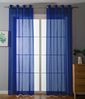 Gardinenbox Gardine, Ösen (2 St), transparent, Ösenvorhänge Voile »Uni« Bleibandabschluß 20332-cn2 Bild 5