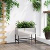 vidaXL Hochbeet Gartenpflanzer Silber 60 x 26 x 45 cm Edelstahl 865887 Bild 4