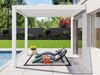 PRIMEYARD Terrassenüberdachung 3x3 m Aluminium-Pfosten mit Lamellendach aus Alu weiße Anbau-Pergola Bild 2
