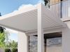 PRIMEYARD Terrassenüberdachung 3x3 m Aluminium-Pfosten mit Lamellendach aus Alu weiße Anbau-Pergola Bild 4