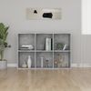 vidaXL Bücherregal/Sideboard Betongrau 66x30x98 cm Holzwerkstoff 800346 Bild 4