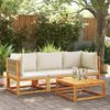 vidaXL Gartensofa-Ecke mit Kissen Holz Akazie & Seil 4008164 Bild 3