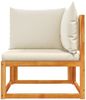 vidaXL Gartensofa-Ecke mit Kissen Holz Akazie & Seil 4008164 Bild 4