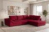 Couch Mykonos L Form in Samtstoff - Samtstoff - rot - Rechts Bild 2