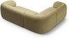 Micadoni Ecksofa Kate 4-Sitzer Links Strukturierter Stoff Sonnenblumen Melange Bild 3