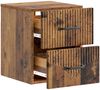 vidaXL Wandmontierter Nachttisch Altholz 34,5 x 33 x 40 cm 898991 Bild 3