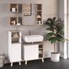 Badmöbel-Set Senyo Weiß 4 Teile, mit Midischrank Vicco Bild 4