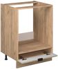 Herdumbauschrank Fame-Line Eiche Paneel 60 cm , AP Marmor Vicco Bild 2
