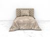 Heckett & Lane Twill Bettwäsche 135x200 Raissa beige braun Schlangenhaut Kroko Bild 4