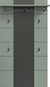xonox. home - Paneel Canu 80 x 145 x 29 cm in Basalt grau und Smoke Green Nb. - Wandpaneel Wandboard Wandgarderobe Garderobenwand Garderobenpaneel Flurpaneel - zeitlos & praktisch Bild 2