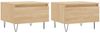 vidaXL Couchtische 2 Stk. Sonoma-Eiche 50x46x35 cm Holzwerkstoff 830867 Bild 2