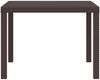 vidaXL Gartentisch Braun 100 x 100 x 73 cm Poly-Rattan 871681 Bild 3