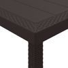 vidaXL Gartentisch Braun 100 x 100 x 73 cm Poly-Rattan 871681 Bild 5