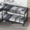 Bett 140x200 cm & 90x200 cm Etagenbett aus Eisen mit Leiter und stabilem Lattenrost Bild 5