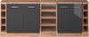 Küchenschrank für Dachschrägen R-Line Anthrazit Hochglanz 210 cm 5er Set Schrankkorpuss 60 cm Tiefe Vicco Bild 3