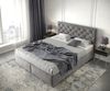 Boxspringbett Dream-Great Mikrofaser Taupe 160x200 cm mit Matratze und Topper Bild 4