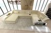 Leder Couch Arezzo - Kunstleder - beige-weiß - Links Bild 4