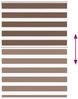 vidaXL Doppelrollo Braun 105x100 cm Stoffbreite 100,9 cm Polyester 4014314 Bild 5