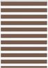 vidaXL Doppelrollo Braun 105x100 cm Stoffbreite 100,9 cm Polyester 4014314 Bild 1