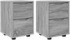 vidaXL Nachttische 2 pcs Graues Sonoma 30,5 x 30 x 43 cm Holzwerkstoff 888810 Bild 2