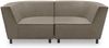 Gartenlounge Sofa 2-Sitzer Brandie 206x77x103 mit Outdoorbezug braun Bild 2