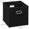 12 x Aufbewahrungsbox Stoff schwarz Bild 4
