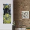 Queence Garderobe - "Stendhal" Druck auf hochwertigem Arcylglas inkl. Edelstahlhaken und Aufhängung, Format: 50x120cm Bild 2