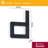 Paulmann 94653 Outdoor Solar LED Hausnummern Buchstabe D IP44 3000K Akku wechselbar Bild 4
