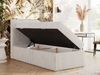 Boxspringbett TILIANO 90x200 Cord inkl. Bettkasten, Einzelbett 7-Zonen Multipocket-Matratze & Topper, Modernes Design mit hohem Kopfteil - Beige Cordstoff - H3 - Topper T25 Bild 3