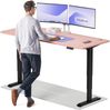 Desktronic HomePro Elektrisch höhenverstellbarer Schreibtisch 200x80cm Schwarz/Rosa mit Memory-Funktion, Anti-Kollisions Technologie, USB-A und USB-C-Ladeanschlüssen Bild 1