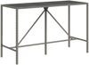 vidaXL 9-tlg. Gartenbar-Set Grau Poly Rattan & Massivholz Akazie 3187697 Bild 5