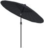 vidaXL Sonnenschirm mit Aluminium-Mast 270 cm Schwarz 47310 Bild 3