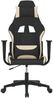 vidaXL Gaming-Stuhl mit Massagefunktion Schwarz und Creme Stoff 345491 Bild 3