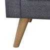 vidaXL Sofa 2-Sitzer Stoff Dunkelgrau 242220 Bild 5