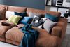 KAWOLA Big Sofa MADELINE Stoff cognac 85 x 170 x 290 cm Bild 2