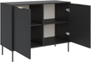 Selsey 'Vena' – Sideboard 2-türig, Schwarz, 100 cm Bild 4