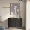 Selsey 'Vena' – Sideboard 2-türig, Schwarz, 100 cm Bild 2