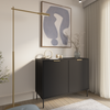 Selsey 'Vena' – Sideboard 2-türig, Schwarz, 100 cm Bild 3